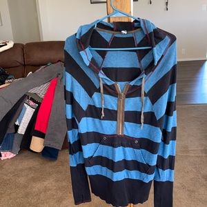 Free people lightweight zip up hoodie